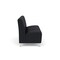 Lesro Siena Lounge Reception Armless 3 Seat Tandem Seating No Center Arms, Brushed Steel, MD Black Uph SN3102 - alternate 3